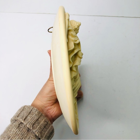 1991 Gloria in Excelsis Deo Angel 3D Plaque Plate Ivory Wall Hanging Decor Italy - Picture 8 of 8